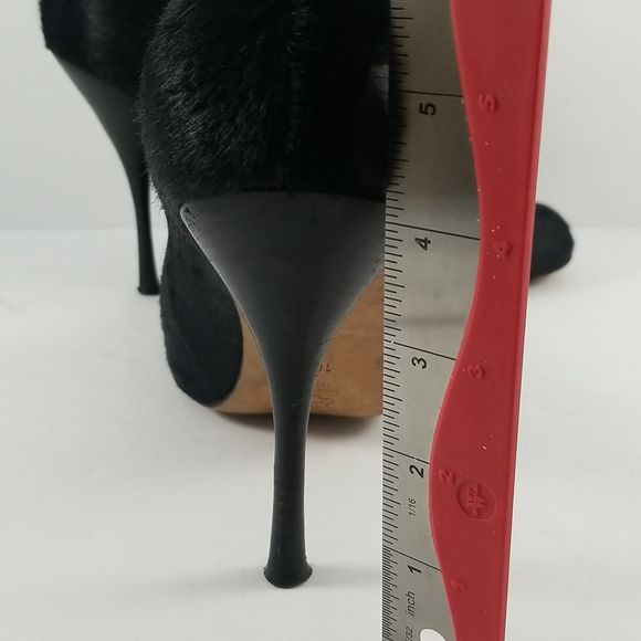 BCBGMAXAZRIA Genuine Calf Hair Black Heels Size 10M. S678 - Picture 6 of 7